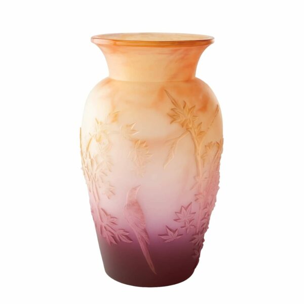 Vase-Shogo-Kariyazaki-automne-ambre-Daum