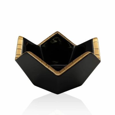 Coupelle-Culbuto-noir-or-emaux-de-Longwy