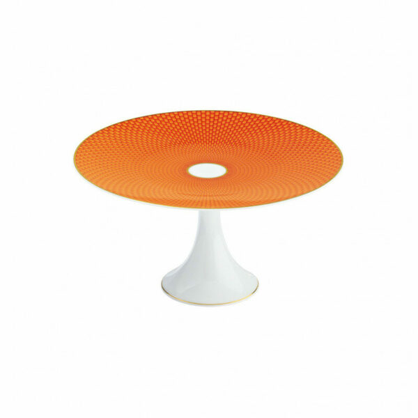 plat-a-mignardises-22-cm-motif-n2-raynaud-orange