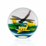 presse-papier-libellule-cristal-mickael-hingant