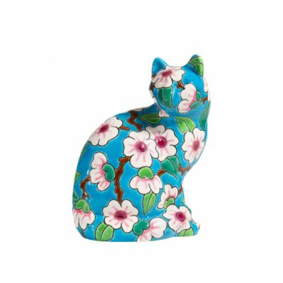 chat-faience-emaux-de-longwqy-Apple-Blossom