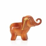elephant-faience-chocolat-or-luneville