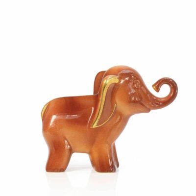 elephant-faience-chocolat-or-luneville