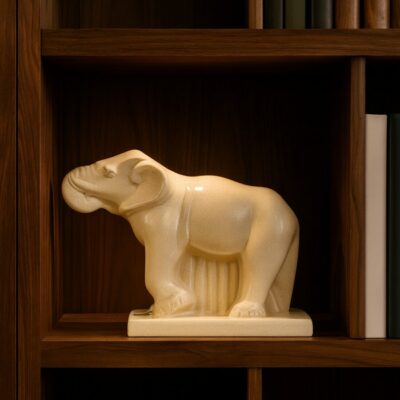 sculpture-elephant-art-deco-faience
