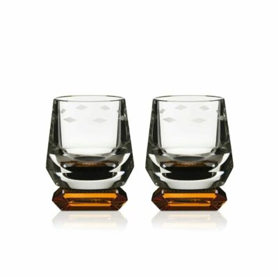 Set-2-Whimsy-ambre-verre-whisky-Reflections-Copenhagen
