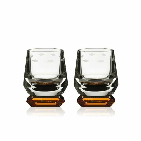 Set-2-Whimsy-ambre-verre-whisky-Reflections-Copenhagen