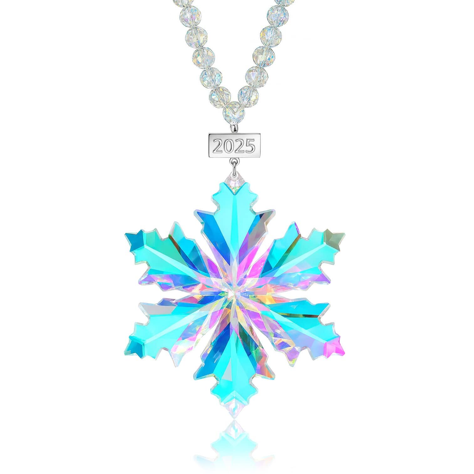 Star of Bethlehem vitrail ornament 2025 - 35 EX 1 etoile-cristal-irise-2025