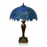 lampe-vitrail-verre-bleu-tiffany