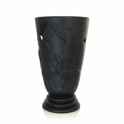 vase-cerf-faiencerie-de-lunéville