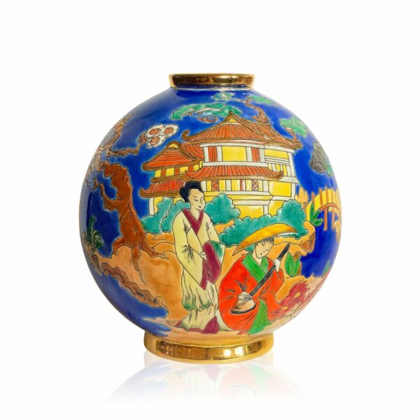 Boule Japonica decor Rizzi emaux de Longwy