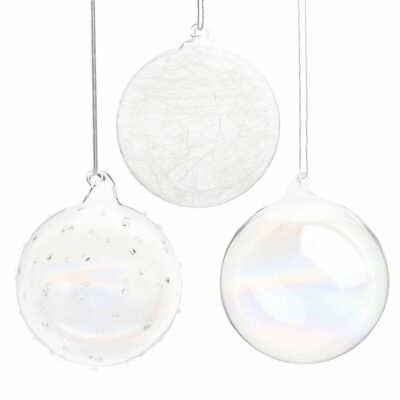 Lorraine Crystal Christmas Balls Set x4 - green (Copier)