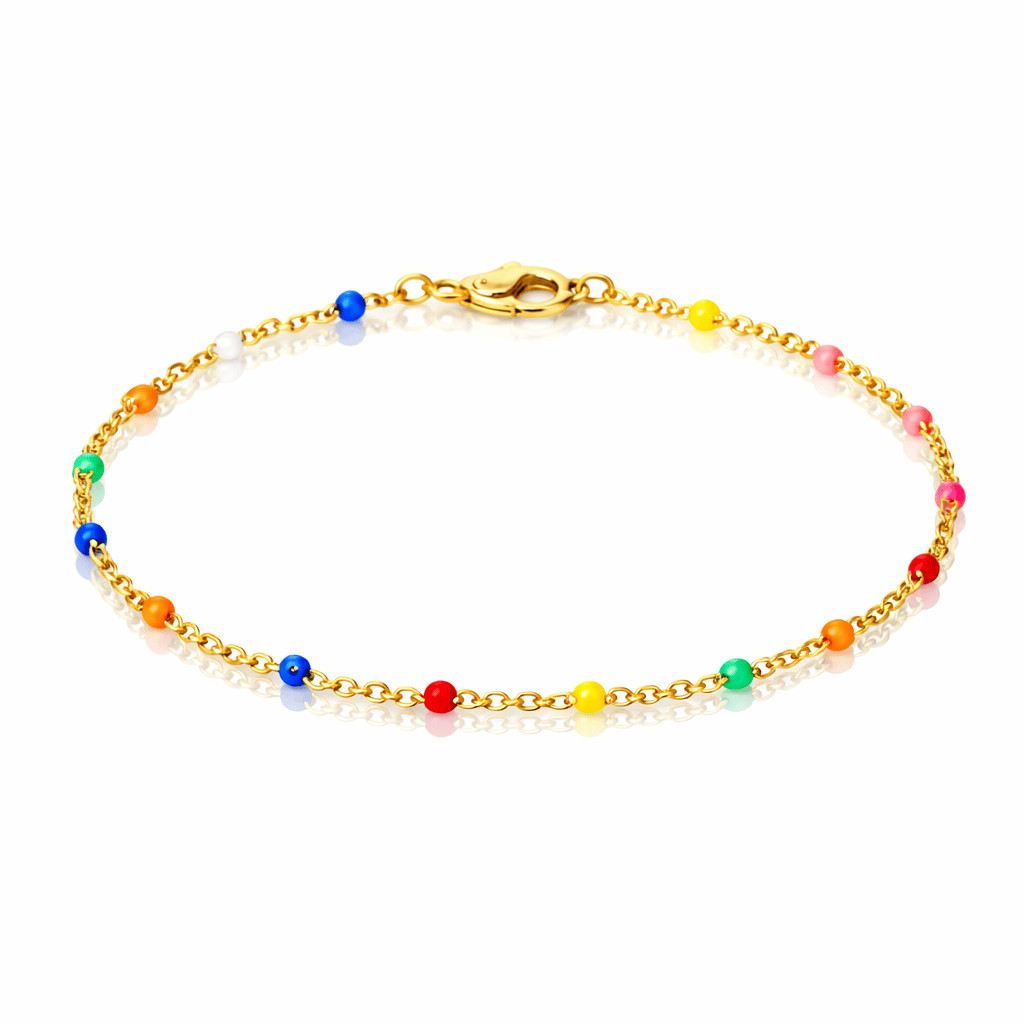 bracelet perle arc en ciel