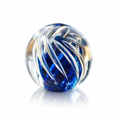 sulfure-presse-papier-cristal-bleu