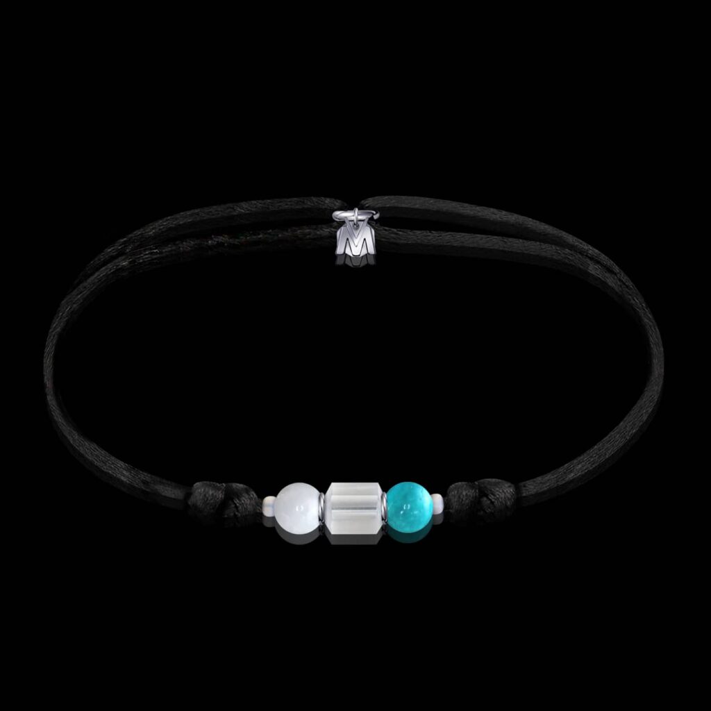 bracelet duo turquoise aigue marine