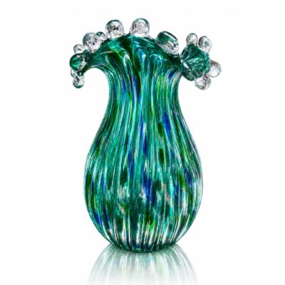vase-floraison-paquerette-cristal-turquoise