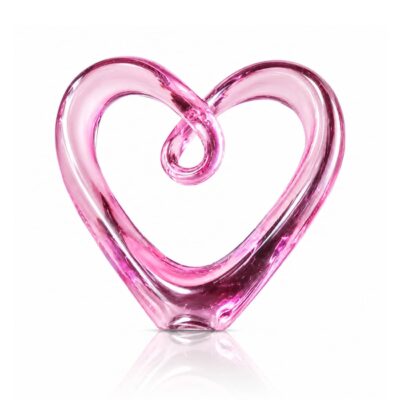 sculpture-cœur-cristal-rose