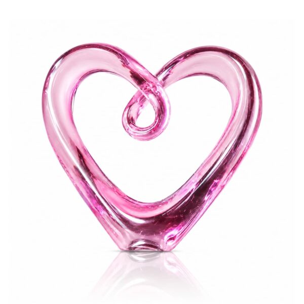 sculpture-cœur-cristal-rose